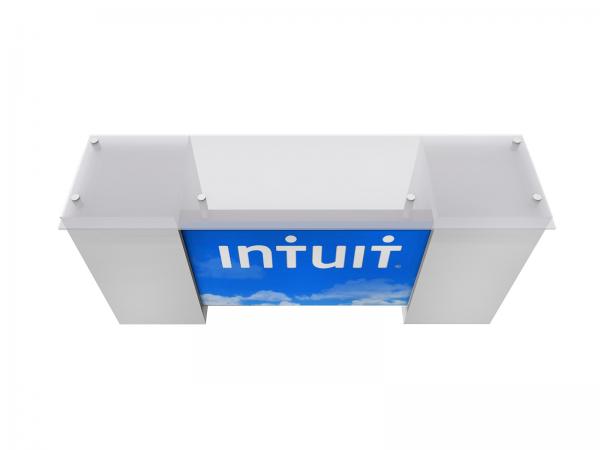 ECO-42C Sustainable Backlit Tradeshow Counter with Storage - View 3
